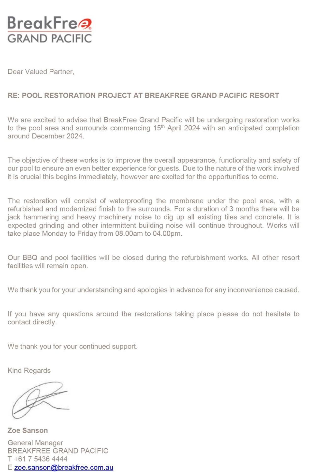 Breakfree Grand Pacific Lejlighedshotel Caloundra Eksteriør billede